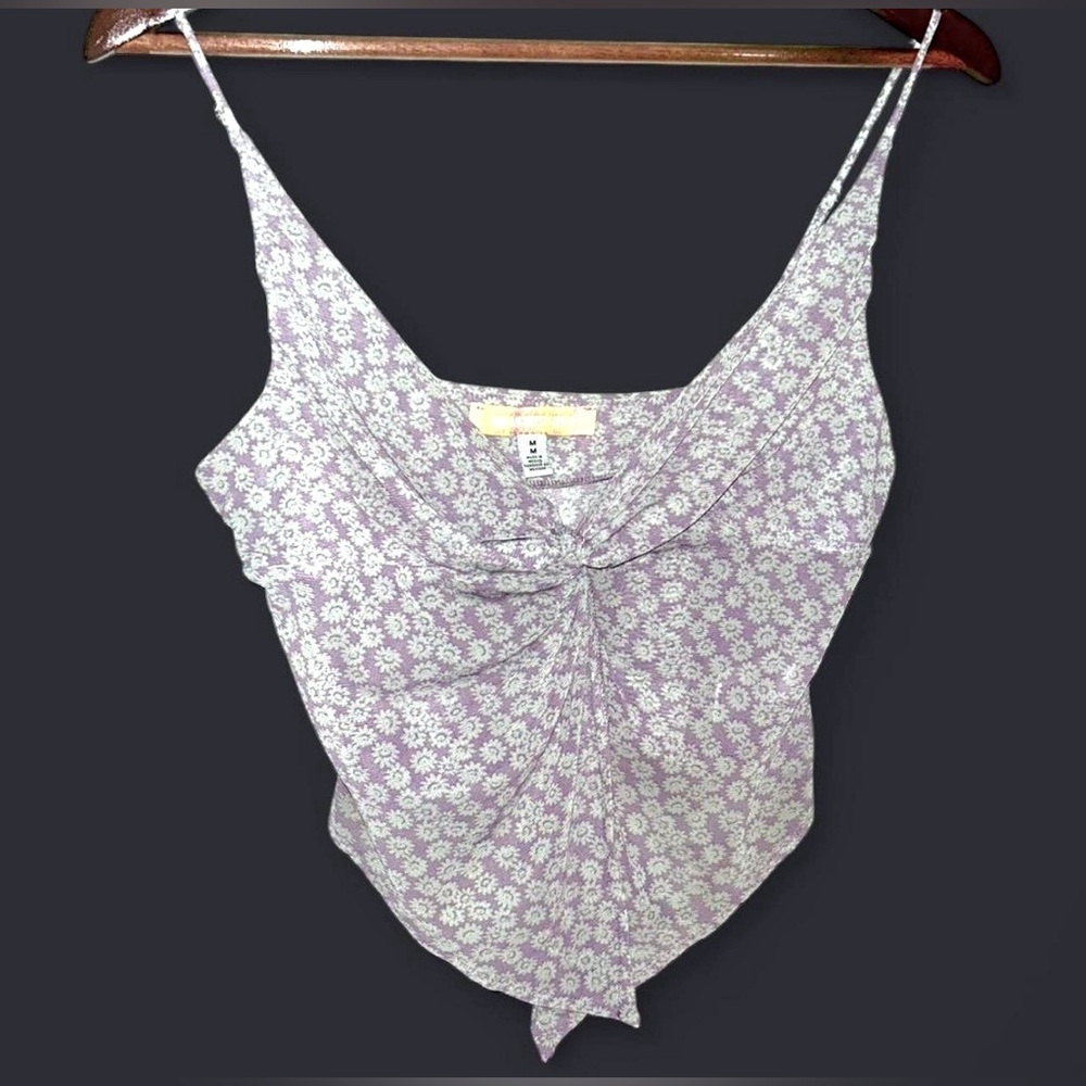 Urban Outfitters Mesh Twist Front Fly-away Cami